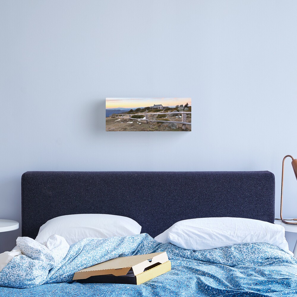Craig's Hut Winter Evening, Mt Stirling, Australia Canvas Print