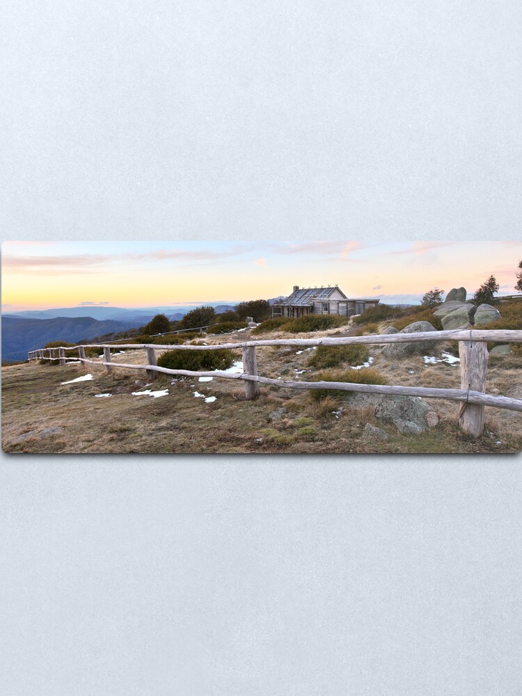 Alternate view of Craig's Hut Winter Evening, Mt Stirling, Australia Metal Print