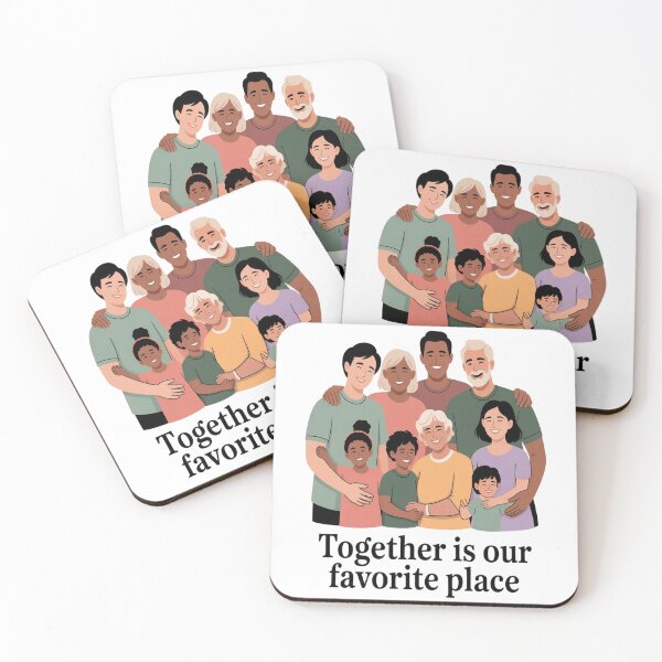 Item preview, Juntos es nuestro lugar favorito – Ilustración de amor del Día de la Familia designed and sold by InspiredCreatives.