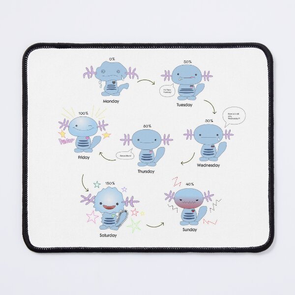 Item preview, Wooper Moods of the Week designed and sold by Greatbluewhale3.