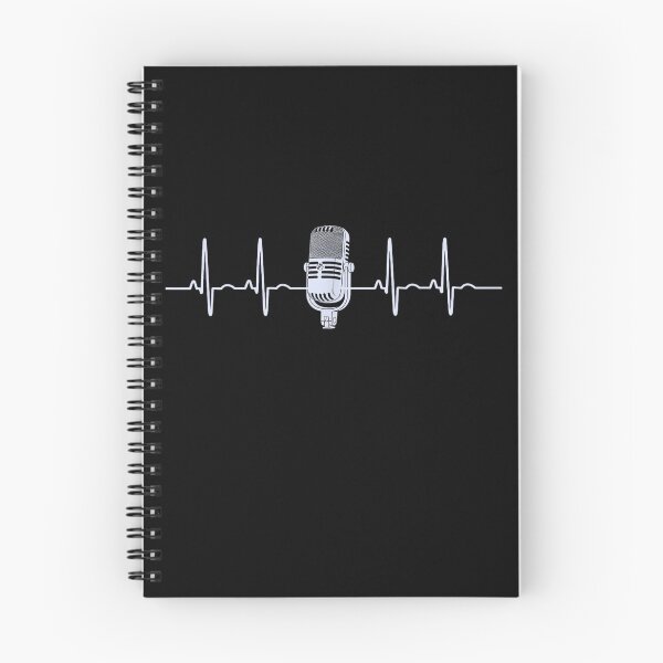 Item preview, Microphone Heartbeat Podcaster Musician Singer Audio Engineer designed and sold by salmzouriart.