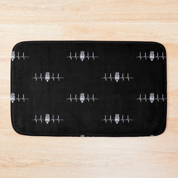 Item preview, Microphone Heartbeat Podcaster Musician Singer Audio Engineer designed and sold by salmzouriart.