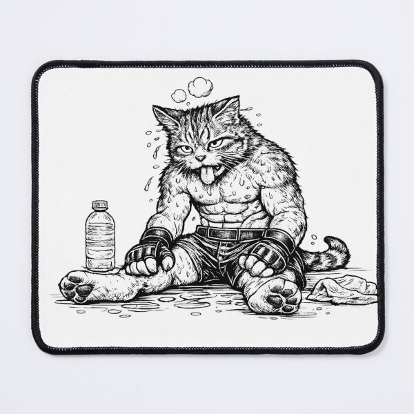 Item preview, Gato de MMA exhausto designed and sold by 0siem.