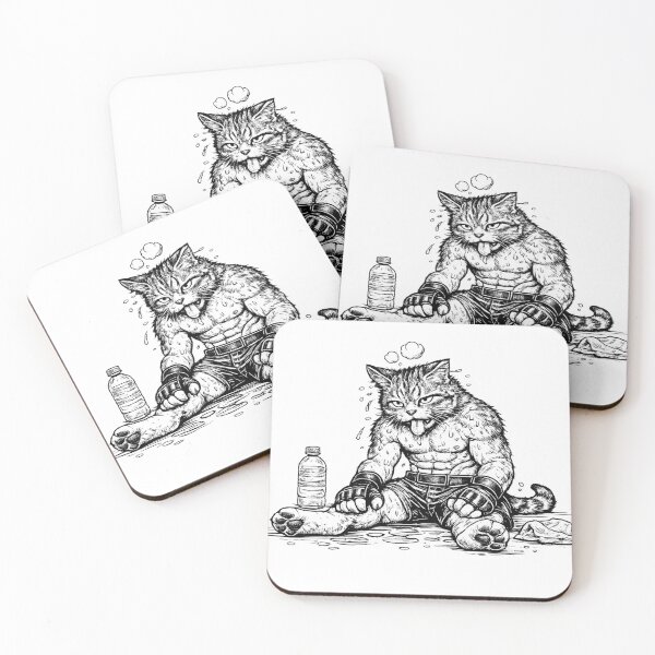 Item preview, Gato de MMA exhausto designed and sold by 0siem.
