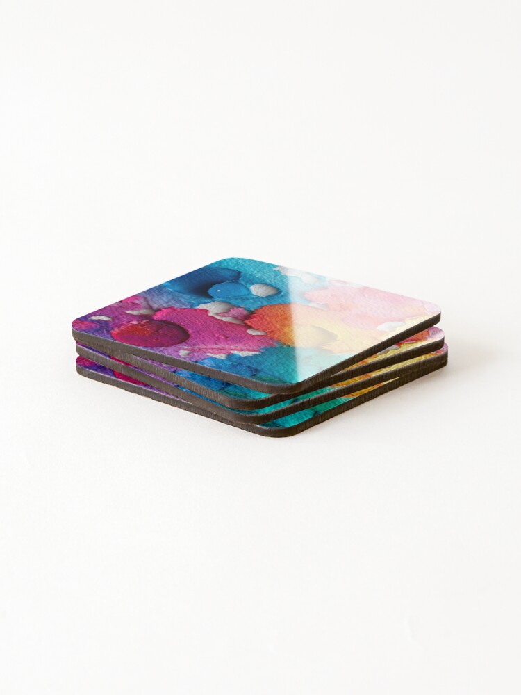 Thumbnail 4 of 5, Coasters (Set of 4), Abstract Color Study designed and sold by Woolgather1.