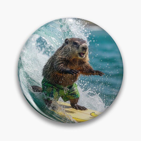 Item preview, Surfin' Woodchuck (Groundhog)  designed and sold by Tridentulus.