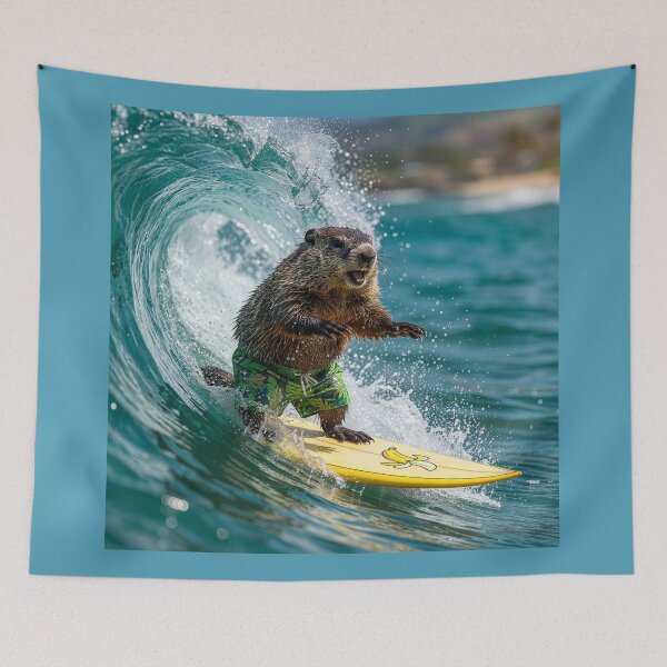 Item preview, Surfin' Woodchuck (Groundhog)  designed and sold by Tridentulus.