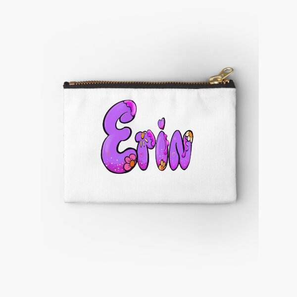 Item preview, Erin Name - Personalized Purple Bubble Letters Daisy Flowers gift for girls and women named Erin designed and sold by Artonmytee.