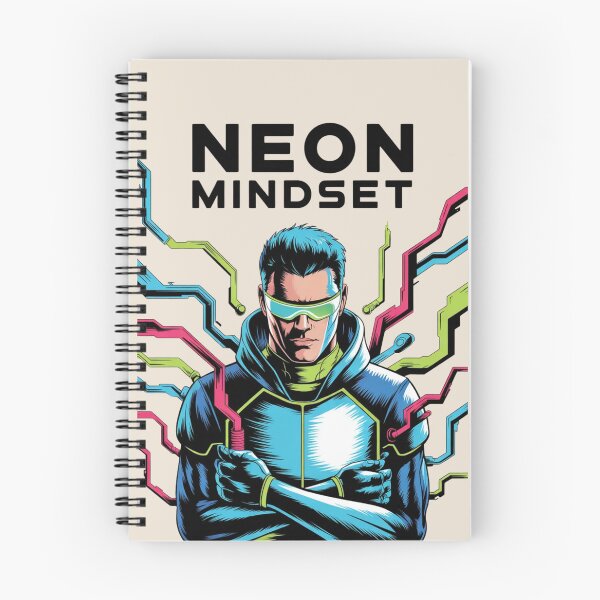 Item preview, Neon Mindset – Cyberpunk Minimalist Line Art Vector | Futuristic Sci‑Fi Design designed and sold by Design_Your_Day.