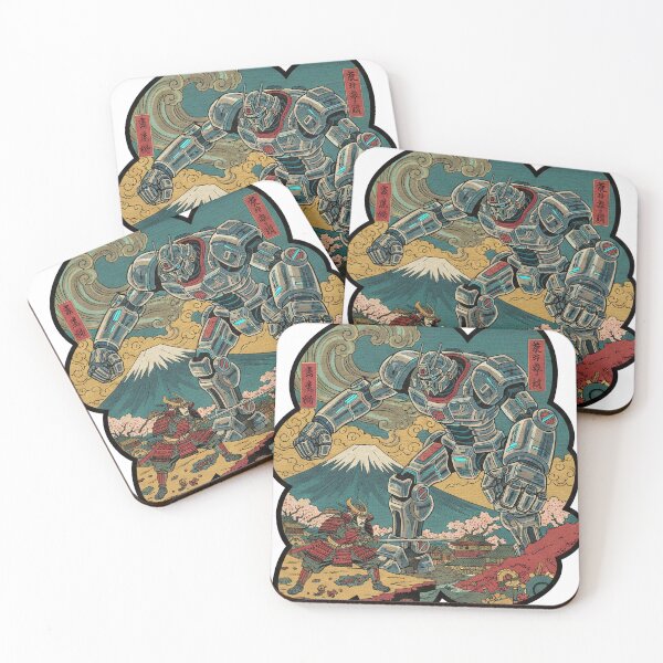 Item preview, Samurai vs Mecha Ukiyo-e Art designed and sold by LazyOrbitStudio.