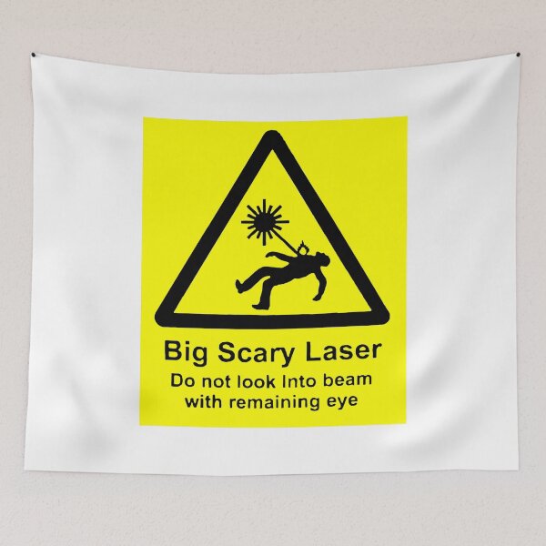 Item preview, Big Scary Laser Sign designed and sold by MarketingDNA.