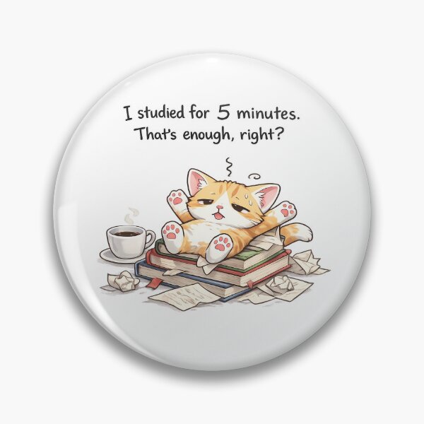 Item preview, Funny Cat Study Break Design For Tired Students designed and sold by mdimac.