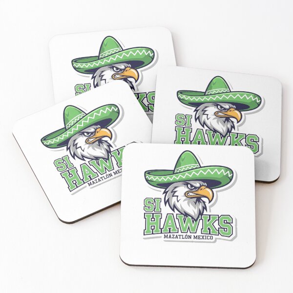Item preview, Si Hawks Mazatlón Mexico Mexican Sombrero Eagle Fan Travel designed and sold by SofenArt.