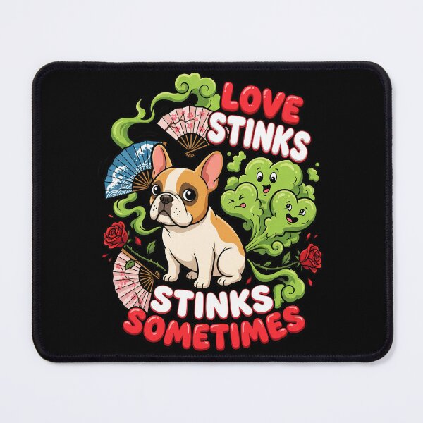Item preview, French Bulldog Love Stinks Gas Cloud designed and sold by Tong4130.