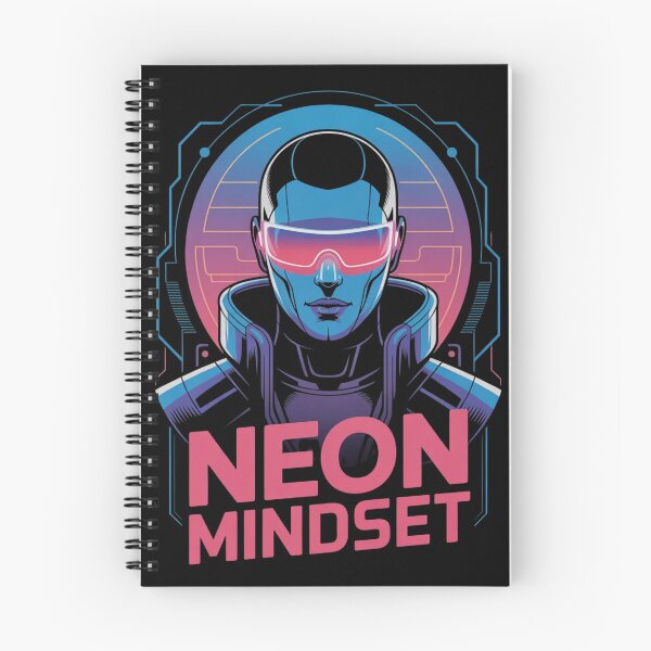 Item preview, Neon Mindset – Cyberpunk Minimalist Line Art Vector | Futuristic Sci‑Fi Design designed and sold by Design_Your_Day.