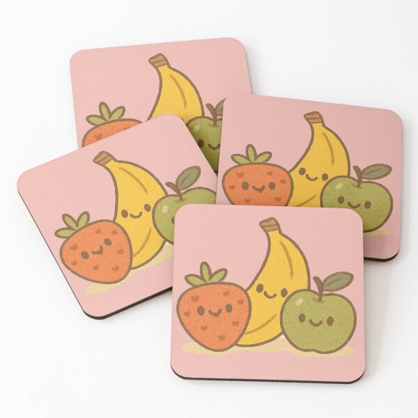 Item preview, Kawaii Fruit Trio Friends designed and sold by Ecosetereos.