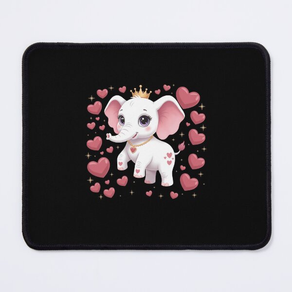 Item preview, Cute Baby Elephant Princess Hearts Royal Girl Love designed and sold by CORJIDOG-ART.
