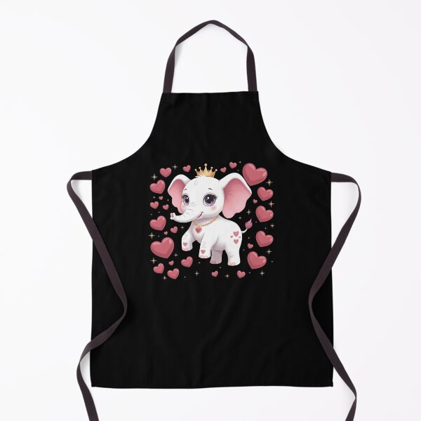 Item preview, Cute Baby Elephant Princess Hearts Royal Girl Love designed and sold by CORJIDOG-ART.