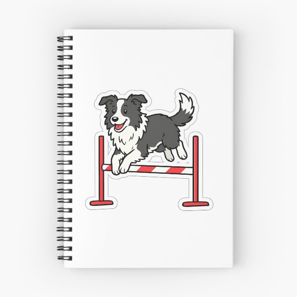 Item preview, Cute Cartoon Border Collie Dog Agility Jump designed and sold by pawco.