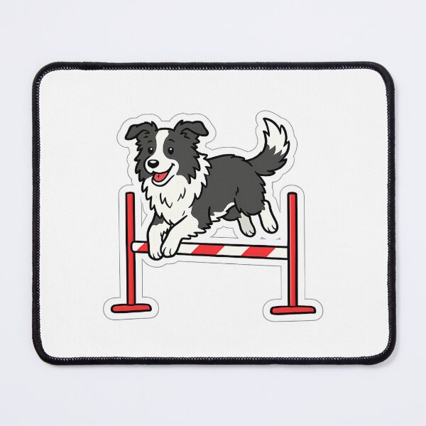 Item preview, Cute Cartoon Border Collie Dog Agility Jump designed and sold by pawco.