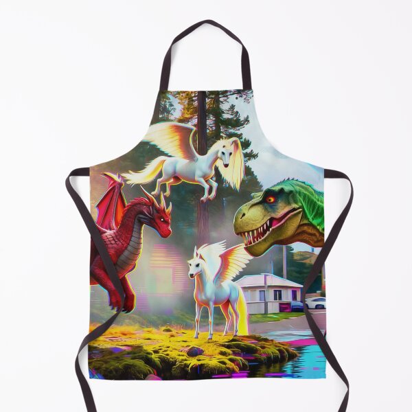 Item preview, Mythical and Prehistoric Creatures - Pegasus, Dragons and Dinosaur designed and sold by NaturePrints.
