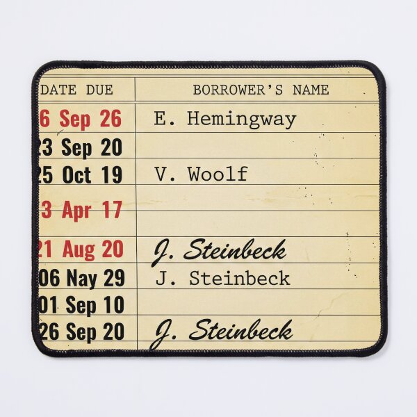 Item preview, Vintage Library Checkout Card - Retro Book Lover designed and sold by Retro Mood Co.