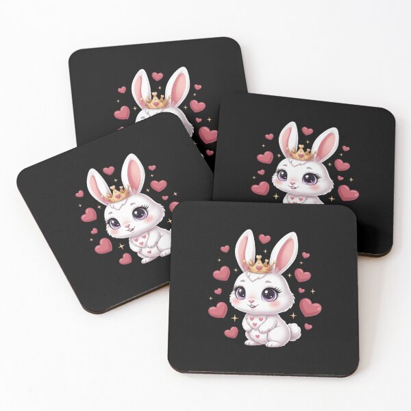 Item preview, Cute Bunny Princess Girl Heart designed and sold by CORJIDOG-ART.