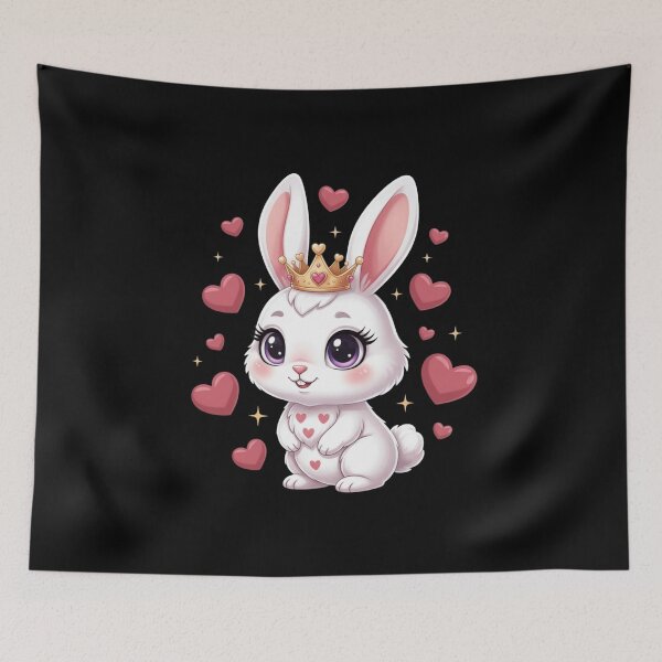 Item preview, Cute Bunny Princess Girl Heart designed and sold by CORJIDOG-ART.