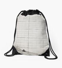Parisian Squares Drawstring Bag