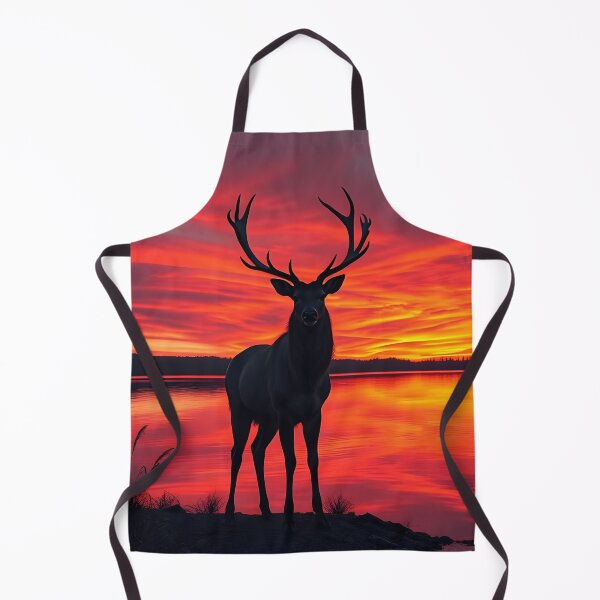 Item preview, Golden Stag by the Lake designed and sold by Silver Calico Studio.
