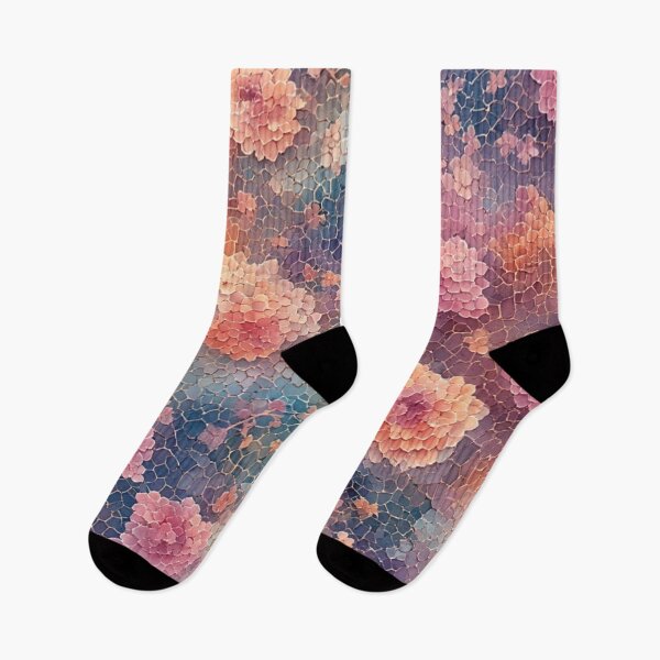 Item preview, Floral Mosaic: Delicate Blooms in Watercolor Texture designed and sold by Virtuals1.