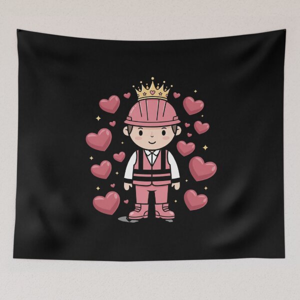 Item preview, Construction King Builder Engineer Foreman Dad Husband Gift designed and sold by CORJIDOG-ART.