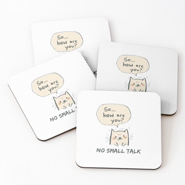 Item preview, no small talk designed and sold by meesara.