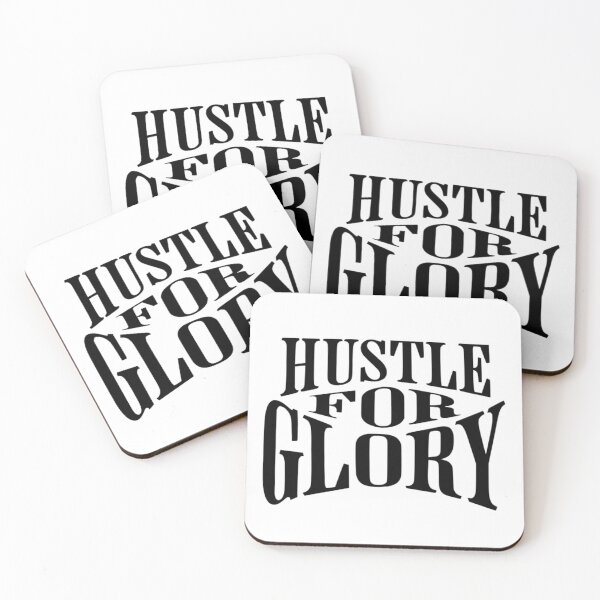 Item preview, hustle for glory minimal quote – ambition mindset typography designed and sold by Crownvibes.