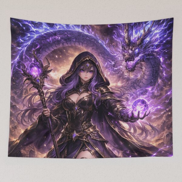 Item preview, “The Dragon Turns Violet” designed and sold by Fuskiss.