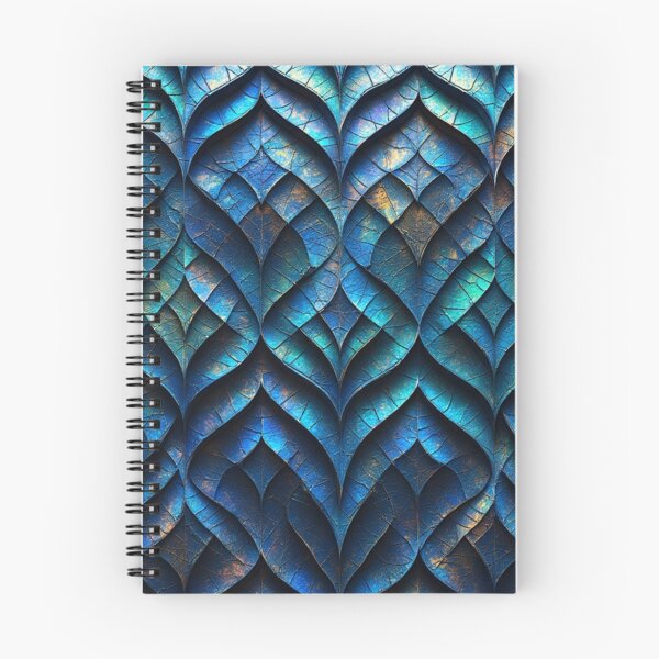 Item preview, Iridescent Petal Pattern, Abstract Fractal Blue Texture designed and sold by Virtuals1.