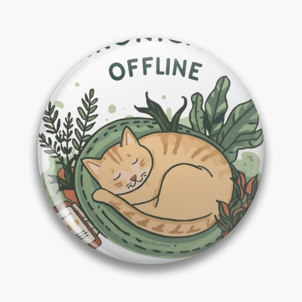Item preview, cute Chronically Offline Cat Person Funny cat lovers T-Shirt designed and sold by shop43.