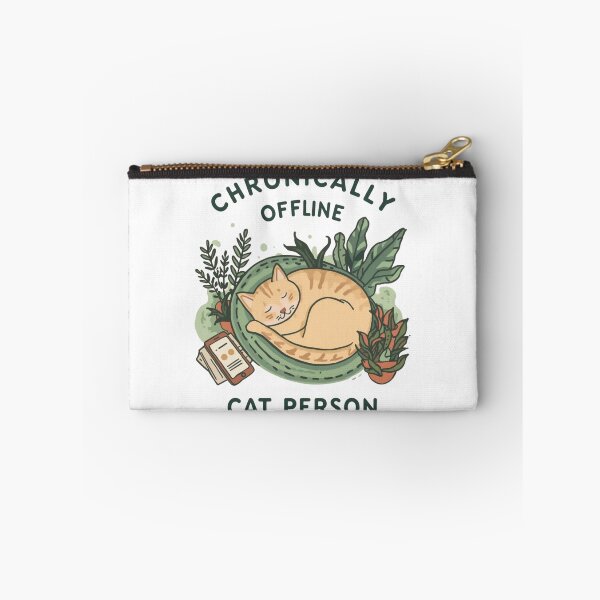 Item preview, cute Chronically Offline Cat Person Funny cat lovers T-Shirt designed and sold by shop43.