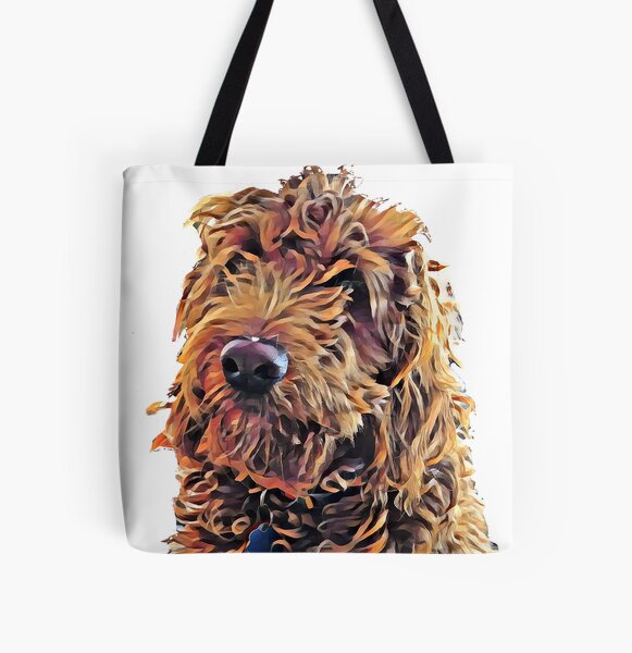 Goldendoodle Puppy All Over Print Tote Bag