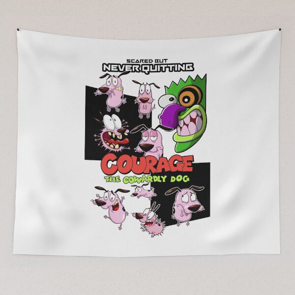 Item preview, Courage The Cowardly Dog / Scared But Never Quitting / Fanart designed and sold by DarrenAshenOne.