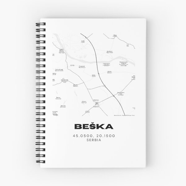 Item preview, Beška Serbia Map Print | Minimalist City Road Map Wall Art designed and sold by RM-Journey.