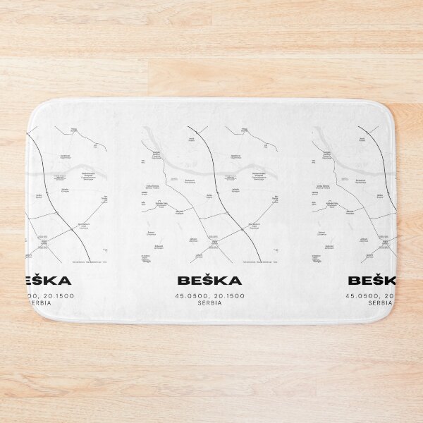 Item preview, Beška Serbia Map Print | Minimalist City Road Map Wall Art designed and sold by RM-Journey.