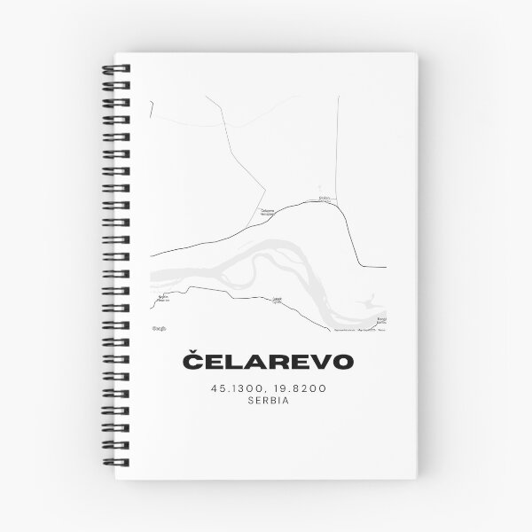 Item preview, Čelarevo Serbia Map Print | Minimalist City Road Map Wall Art designed and sold by RM-Journey.
