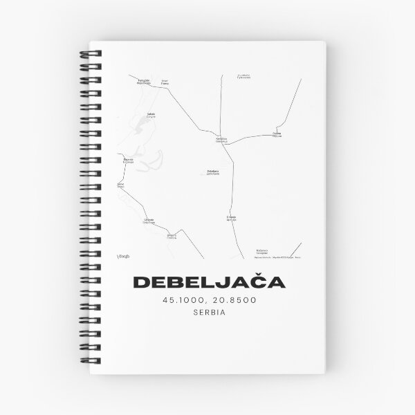 Item preview, Debeljača Serbia Map Print | Minimalist City Road Map Wall Art designed and sold by RM-Journey.