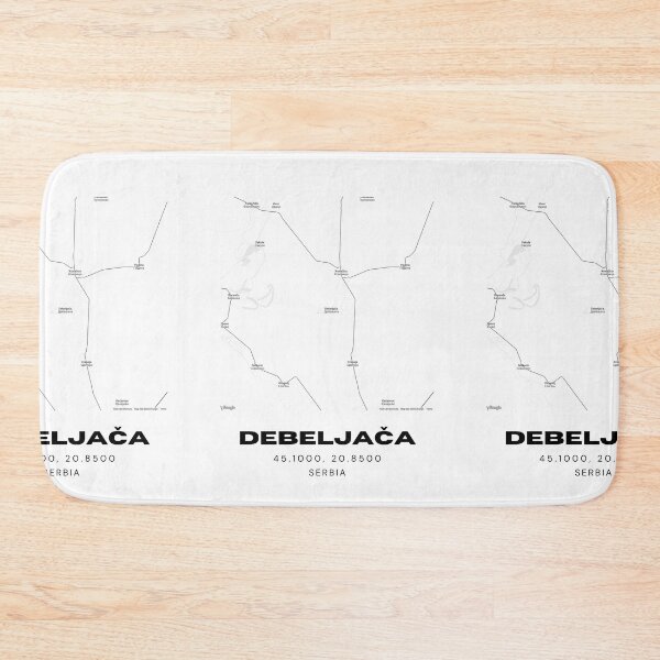 Item preview, Debeljača Serbia Map Print | Minimalist City Road Map Wall Art designed and sold by RM-Journey.