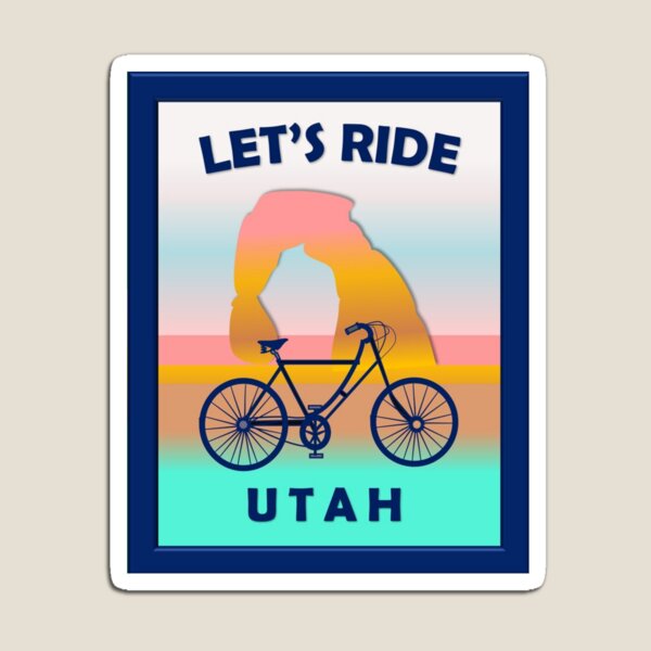 Item preview, Let’s Ride Utah – Delicate Arch Cycling Badge designed and sold by 5adraval.
