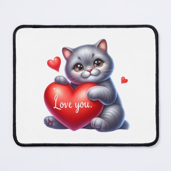 Item preview, Sweetest Love Kitty - Cute Valentine Cat Heart designed and sold by FuzionRaptor.