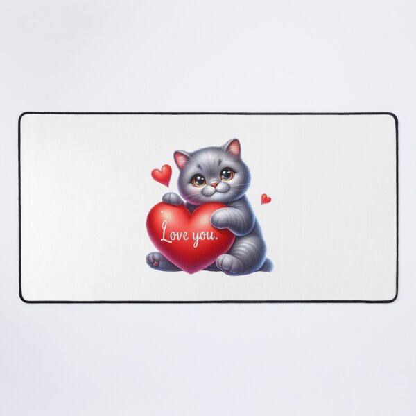 Item preview, Sweetest Love Kitty - Cute Valentine Cat Heart designed and sold by FuzionRaptor.