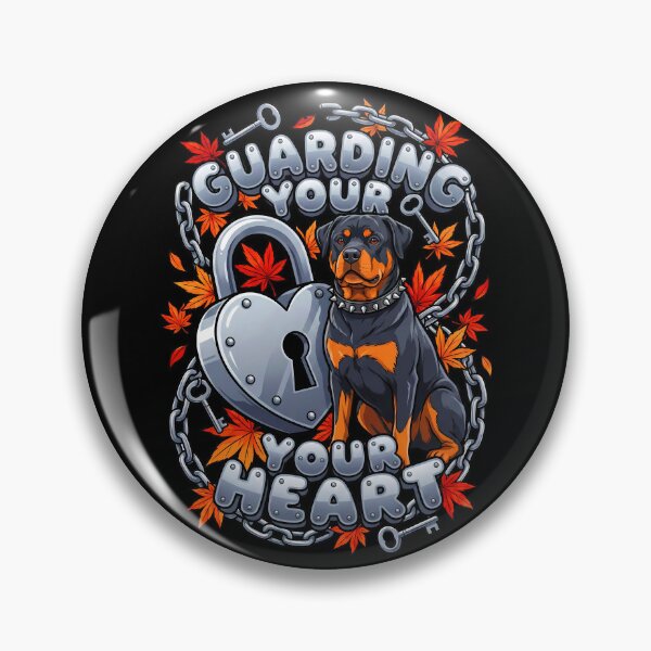 Item preview, Rottweiler Guarding Heart Lock Key   designed and sold by Tong4130.