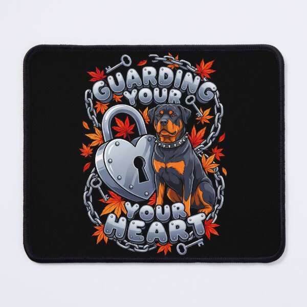 Item preview, Rottweiler Guarding Heart Lock Key   designed and sold by Tong4130.